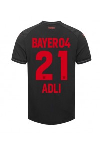 Bayer Leverkusen Amine Adli #21 Jalkapallovaatteet Kotipaita 2023-24 Lyhythihainen